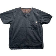 Carhartt Scrub Top Men Large Ripstop Professional Uniform Workwear Medical Tech