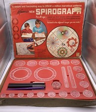 Vintage 1967 Kenner Spirograph No. 401 Drawing Set w/ Box Instructions Paper