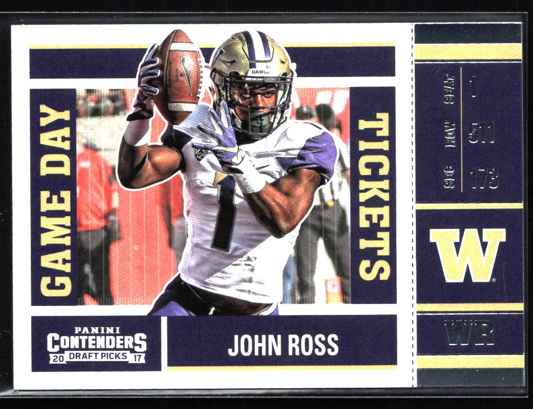 2017 Panini Contenders Draft Picks #16 John Ross Game Day Tickets