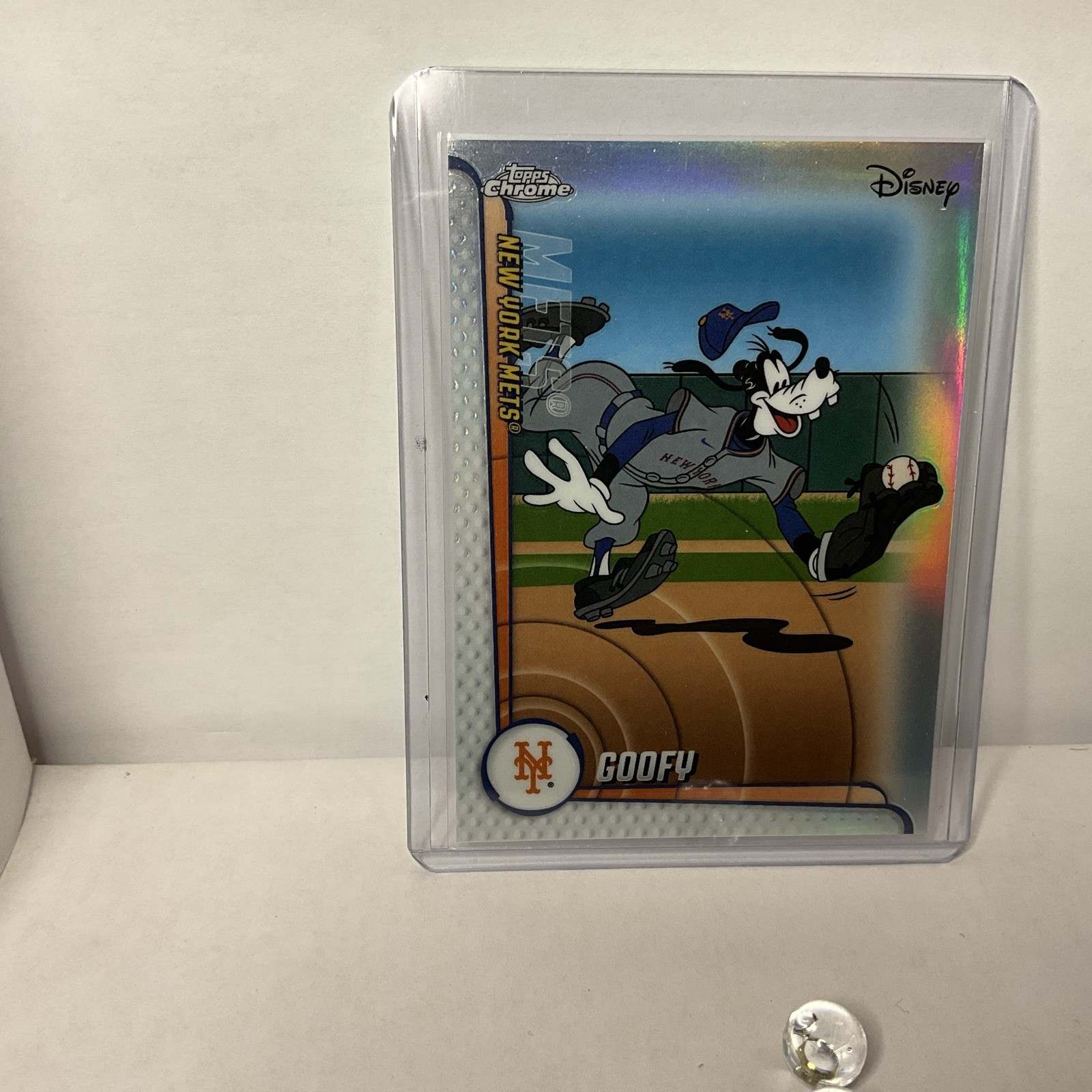 2025 Topps Chrome Update Disney Goofy New York Mets Refractor SP #MLBA-22