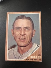 1962 Topps - Gil Hodges #85 HALL OF FAMER FREE SHIPPING 