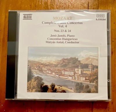 Mozart Complete Piano Concertos Vol. 4 Nos. 23 & 24 Jandó CD Classical Naxos