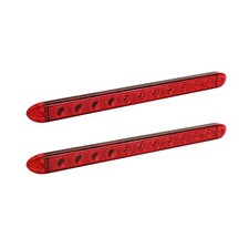TRUE MODS 2pc 16" Inch 11 Red 12V LED Trailer Light Bar Strip DOT 2 Pack