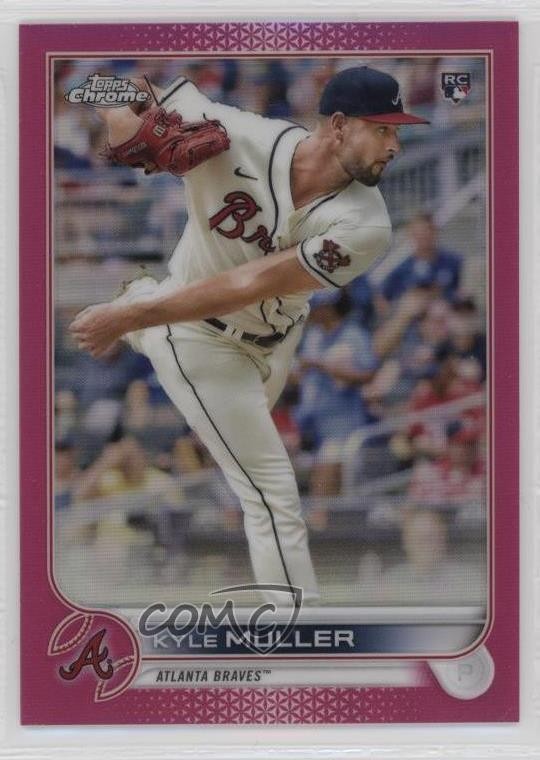 2022 Topps Chrome Magenta Refractor 44/399 Kyle Muller #70 0h26