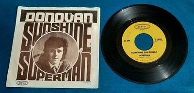 Donovan 45 Sunshine Superman / The Trip Epic 5-10045 w picture sleeve