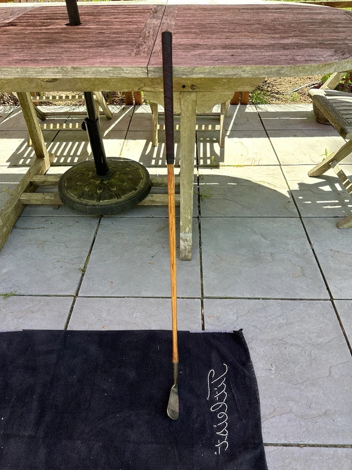 罕见 Tom Stewart Hickory 木杆 Mashie 铁带 D 检查标记 — 第 4/4 张图片