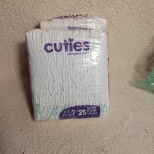 Cuties Diapers 50 count / 41 Lbs, SIZE 7