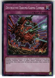 Destructive Daruma Karma Cannon RA04-EN103 Super Rare Quarter Century Stampede Yu-Gi-Oh!