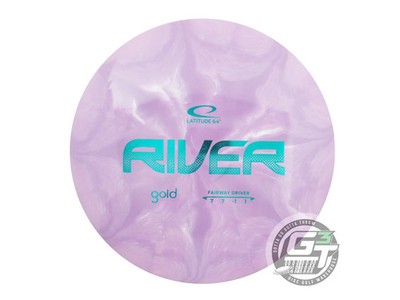 NEW Latitude 64 Gold Burst River 169g Purple Teal Foil Fairway Driver Golf Disc