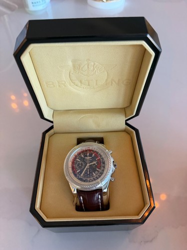 Breitling Bentley Motors 48MM A25362 Chronograph Blue Stainles...