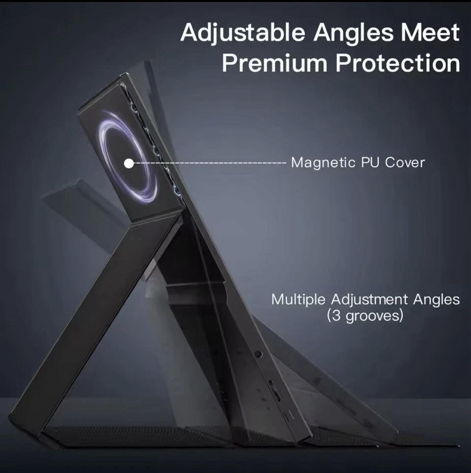 15.6 inch Portable Monitor for Laptop, 1080P 7/2 NTSC 100 sRGB HDR USB C HDMI - Image 4 of 4