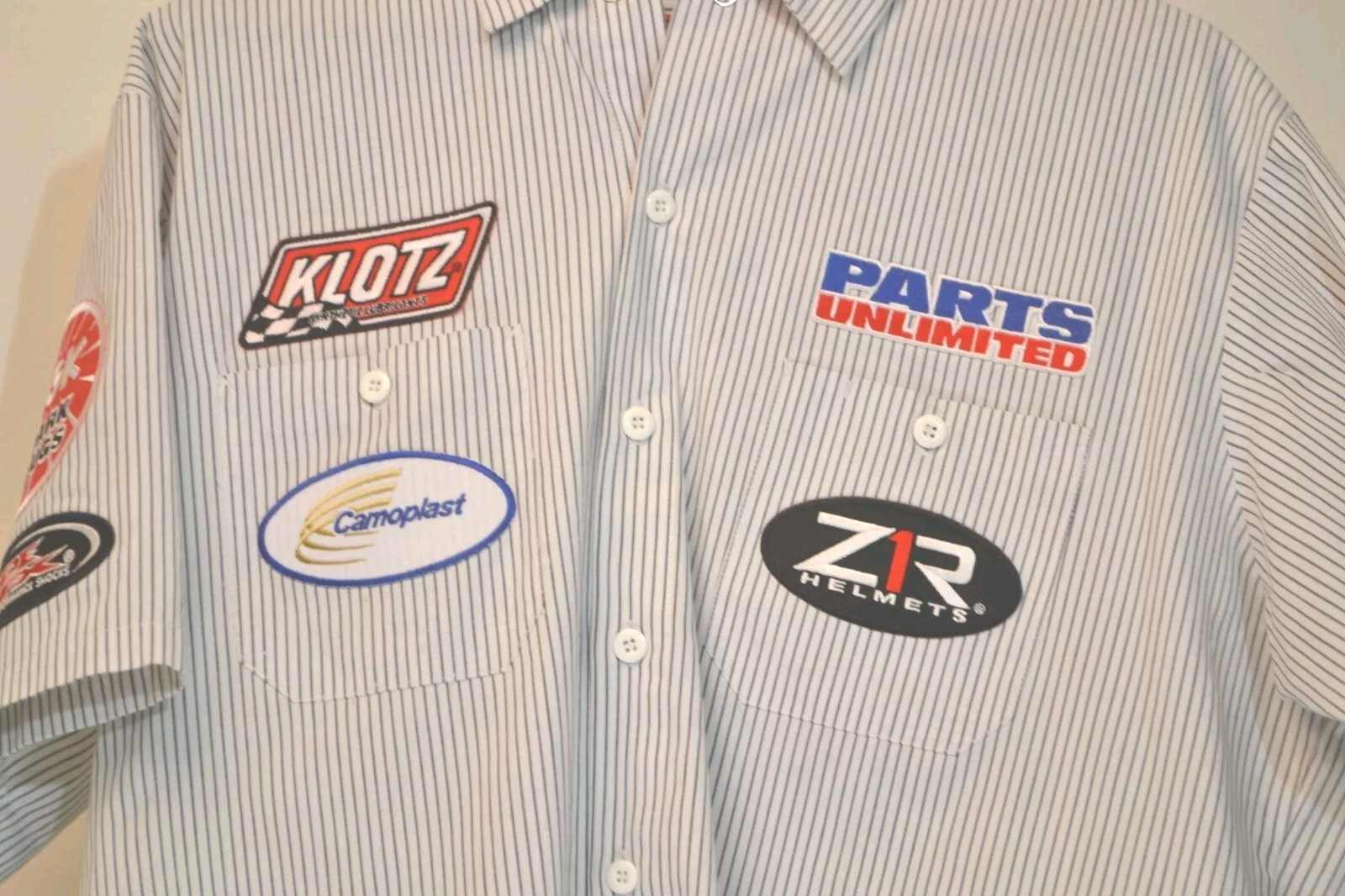 Throttle Threads Collared Short Sleeve Button Up … - image 12