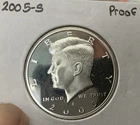 2005-S Kennedy Half Dollar, 90% Silver Deep Cameo Proof Coin