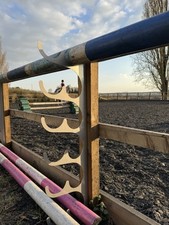 Horse arena Show Jump 100mm Pole holder 12 poles 
