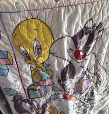 Warner Bros. Looney Tunes Vintage Twin Comforter Tweety Sylvester Cotton