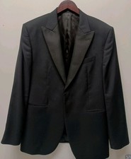 Charles Tyrwhitt Black Dinner Suit Jacket, Super 120s Wool, slim fit 42R ex con