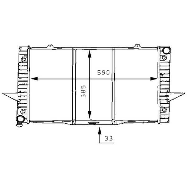 KüHler MotorküHlung Mahle CR 165 000S FüR Volvo 850 S70 V70 I-image
