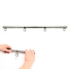 Metal Steel Spreader Bar Handcuffs Ankle Leg Bondage Rack Rod Slave Set