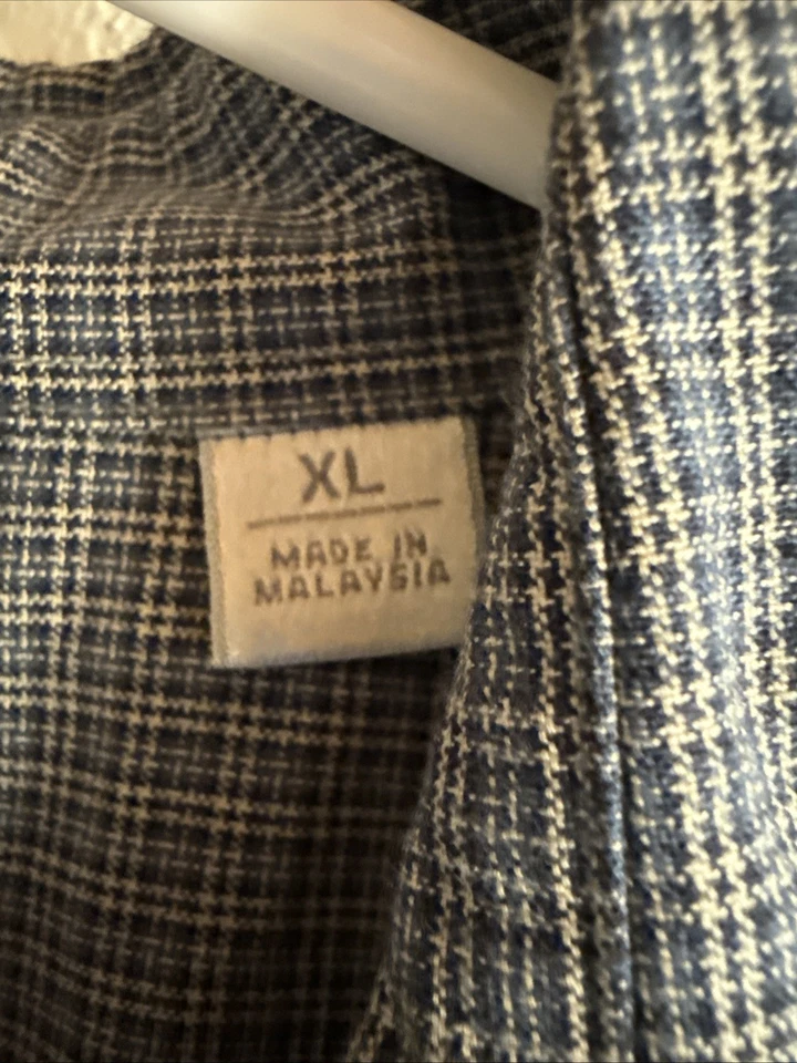 Halogen Men’s XL Short Sleeve Plaid Shirt - Image 3 of 4