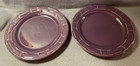 Lot of 2 Longaberger WT Eggplant Purple Pottery 10” Dinner Plate Plates USA NWOB — photo 7