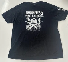 WWE Darkness Club Bullet Club Pro Wrestling Tees 2XL T-Shirt