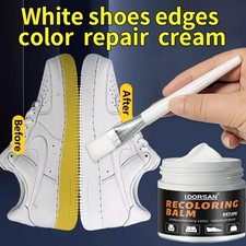 White Shoe Repair Cream Sneaker Edge Restorer Leather Trainer Colour Restorer