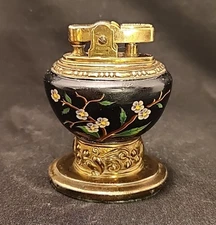 Ronson "Leona" Black/Gold with cherry blossom - WORKING