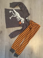 Kinderschlafanzug Skelett Trex Dino Neu mit Etikett, Größe 122/128