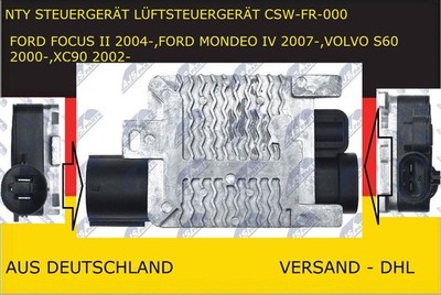NTY STEUERGERÄT LÜFTSTEUERGERÄT für FORD FOCUS II FORD MONDEO IV  VOLVO S60 XC90