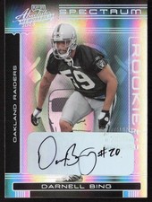 2006 Playoff Absolute Spectrum Black /100 Darnell Bing #208 Rookie Raiders