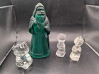 🔥 FENTON ART GLASS FIGURINE LOT ALL SIGNED PRAYING CHILDREN SANTA TEDDY BEAR 🔥