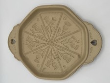 Vintage Brown Bag Cookie Art 1988 Thistle Shortbread Mold Cottagecore Farmhouse