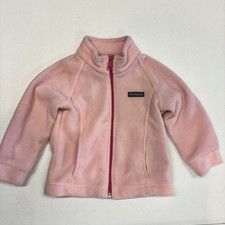 Columbia Girls Pink Fleece Jacket Size 2T Toddler