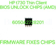 HP t730 Thin Client, ADMIN NO PASSWORD FIRMWARE FIXES BIOS CHIP 6050A2728201 AMD
