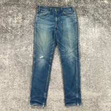 Levis Orange Tab 606 Jeans Mens Actual 30 X 31 Blue Big E LVC Logo Stretch Denim