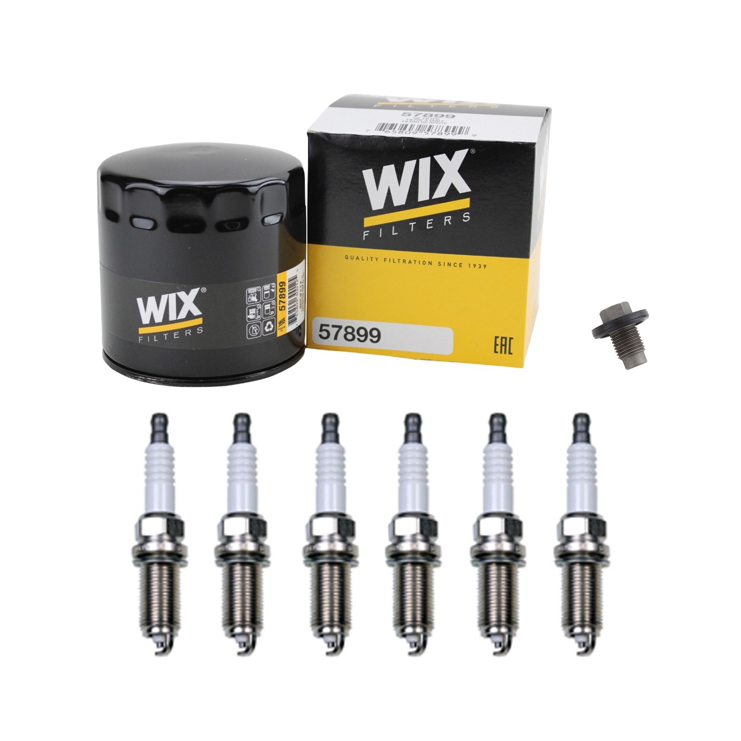 Wix Engine Oil Filter  NGK 6 Platinum Spark Plugs kit for Avenger Charger V6