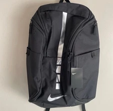 Nike Elite Hoops Pro Stripes Backpack Black Basketball Gym Bag One Size New