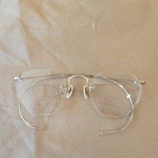 Vintage American Optics 1/10 12k GF Gold Filled Semi Rimless Glasses EUC