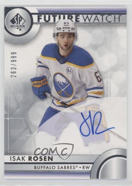 2023-24 SP Authentic Auto Future Watch 263/999 Isak Rosen #193 Auto 1zm