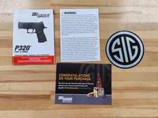 New Old Stock: Sig Sauer P320 X-Series Usres Manual With Sticker