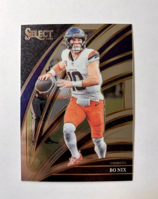 2025 Panini Select Bo Nix #211 Denver Broncos Club Level