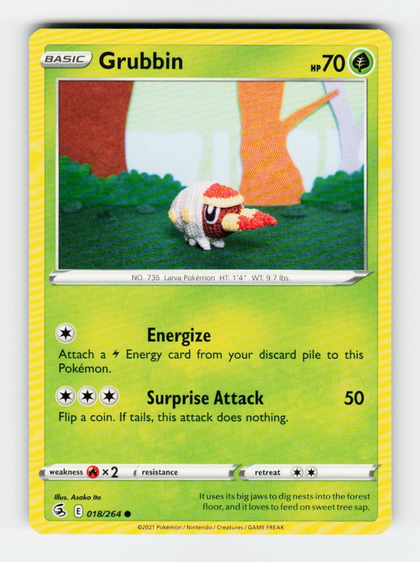 Grubbin SWSH08: Fusion Strike 018/264 Pokemon Common NM