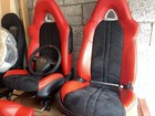Mazda Rx8 Seats + Stearing Wheel In Red and Black Good Condition