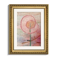 Gold Framed Wall Art Canvas Print Home Decor Abstract Flower Wall Decor Vinta...
