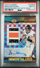 2024 PANINI ILLUSIONS IMMORTALIZED JSY AUTOS GOLD BRIAN URLACHER 3/25 PSA 8