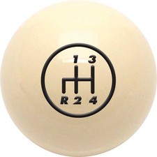Cue Ball 4 Speed Shift Knob With Pattern Reverse Lower Left Cue Ball 4 Speed Shift Knob With Pattern Reverse Lower Left