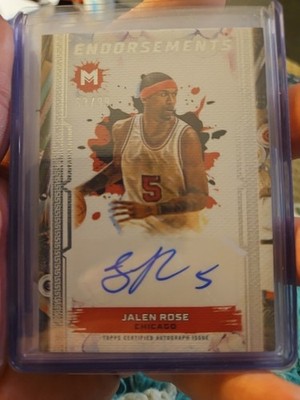 2023-24 Topps Motif Endorsements Autographs Jalen Rose Auto /99 No. ME-JR
