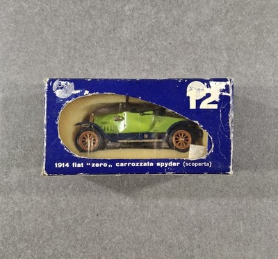 Boxed Rio 1914 Fiat Toy Model Car Zero Carrozzata Spyder Scaperta Italy 1/43