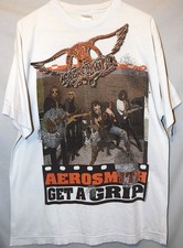 -Original- 1993 -AEROSMITH- GET A GRIP European Tour Vintage XL Concert T-Shirt