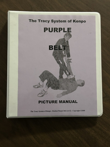 THE TRACY SYSEM OF KENPO PURPLW BELT PICTURE MANUAL